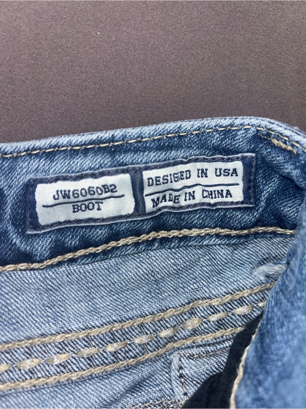 Miss Me JW606082 Boot Cut Low Rise Jeans - Picture 9 of 15